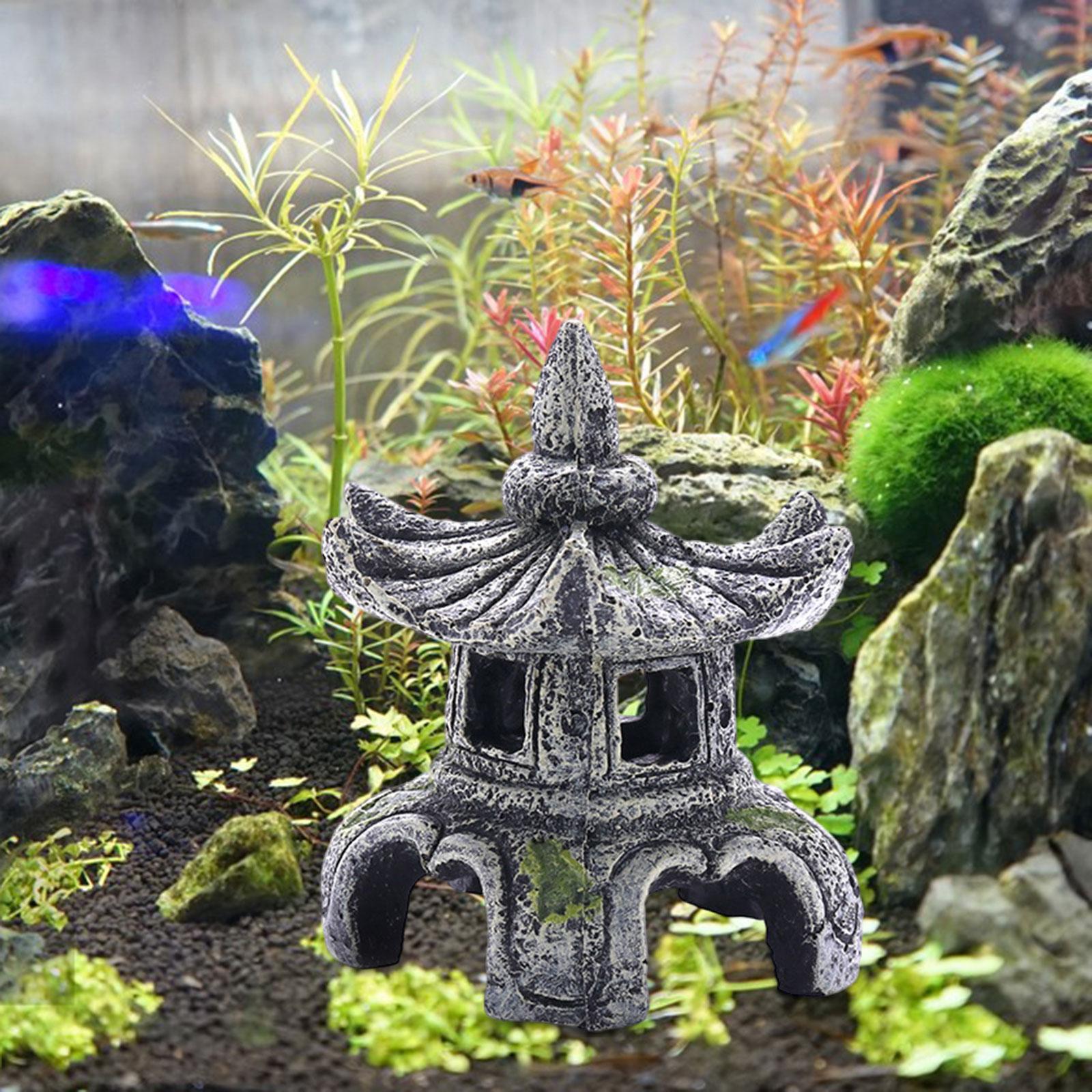 Marine Aquarium All In One - زخرفة مصباح حجر الحوض ، زخرفة