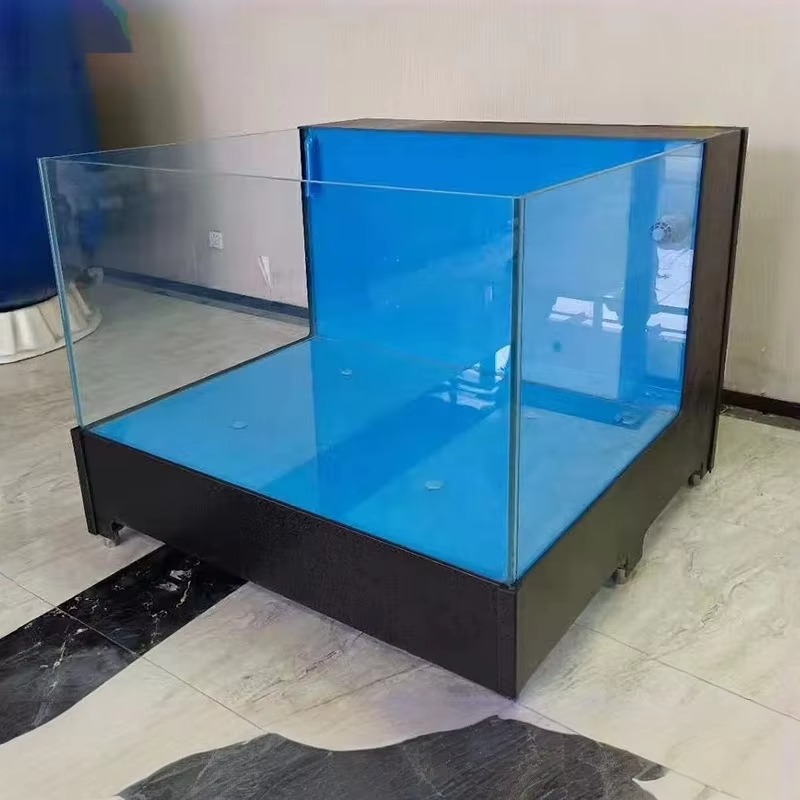 Marine Aquarium All In One - حوض سمك مربع الشكل من الزجاج