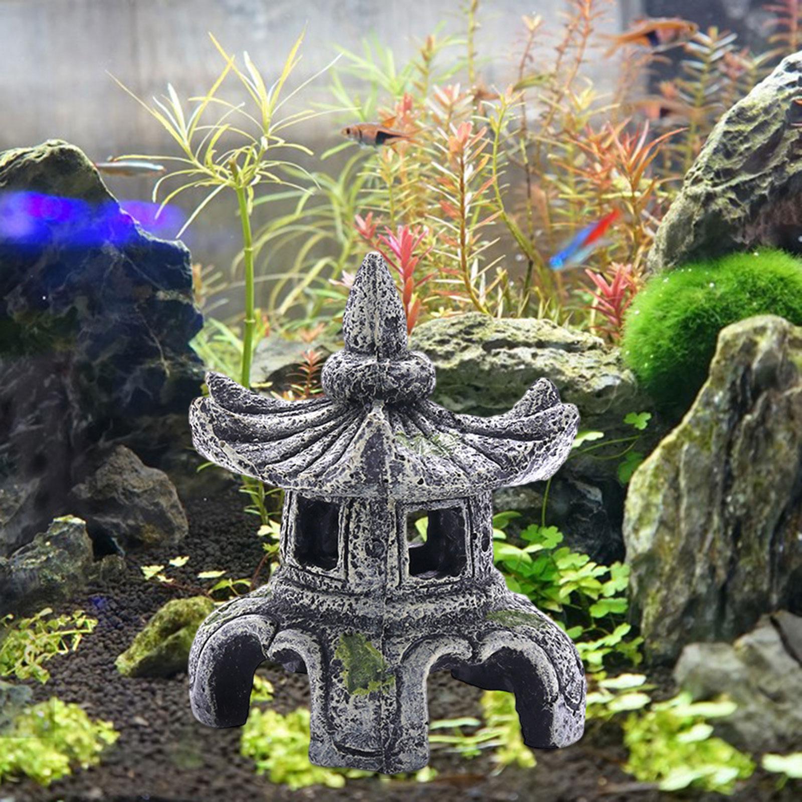 زخرفة مصباح حجر الحوض ، زخرفة  - مراجعة Marine Aquarium All In One وسعره