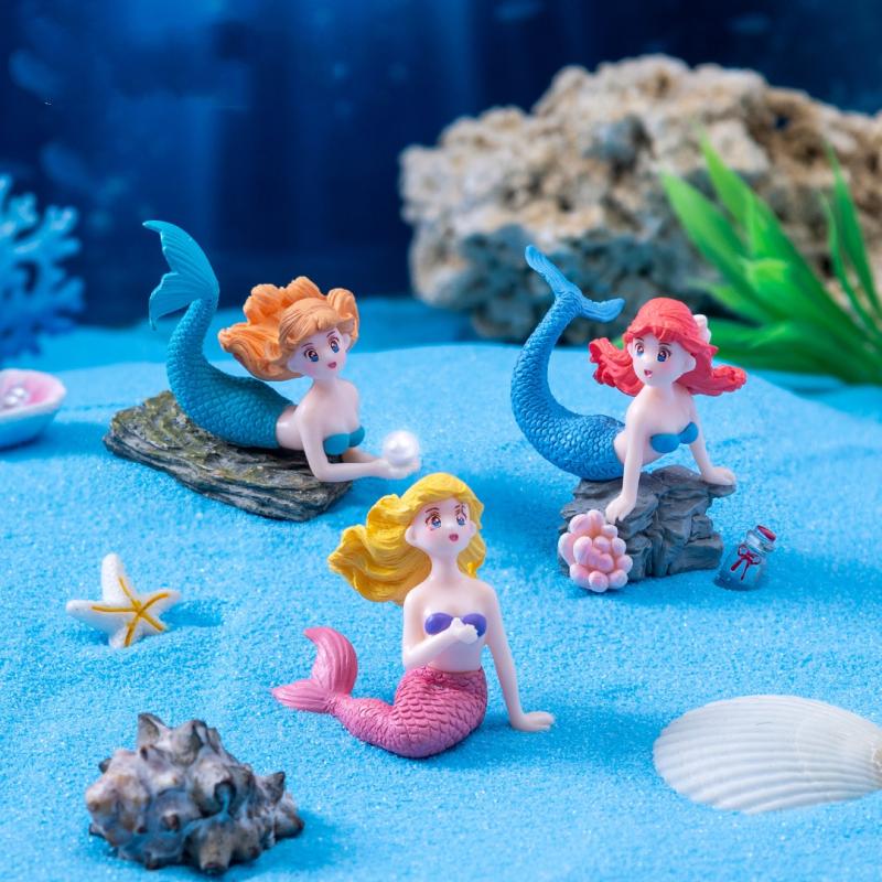 4 قطع من تماثيل حورية البحر ال - مراجعة Marine Aquarium All In One وسعره