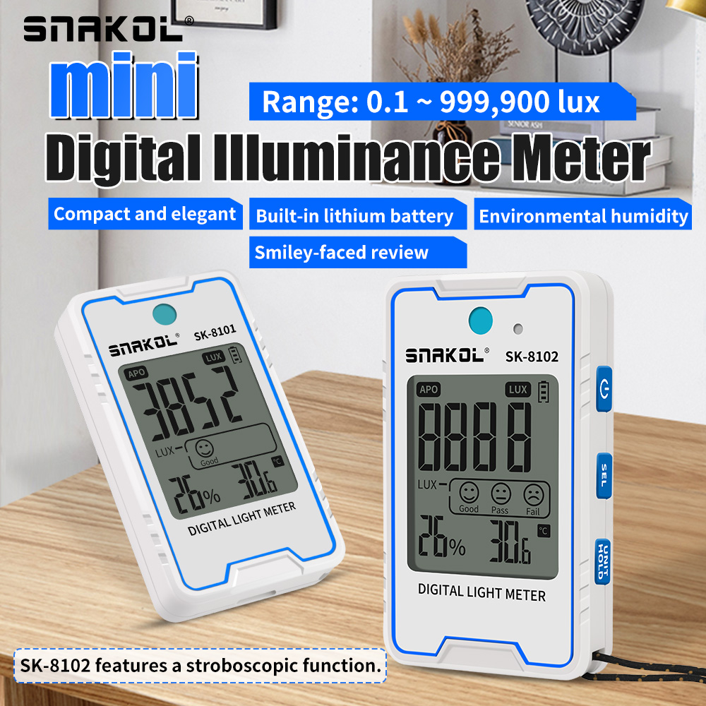 SNAKOL SK-8100/8101/8102 مقياس - مراجعة Marine Aquarium Par Meter وسعره